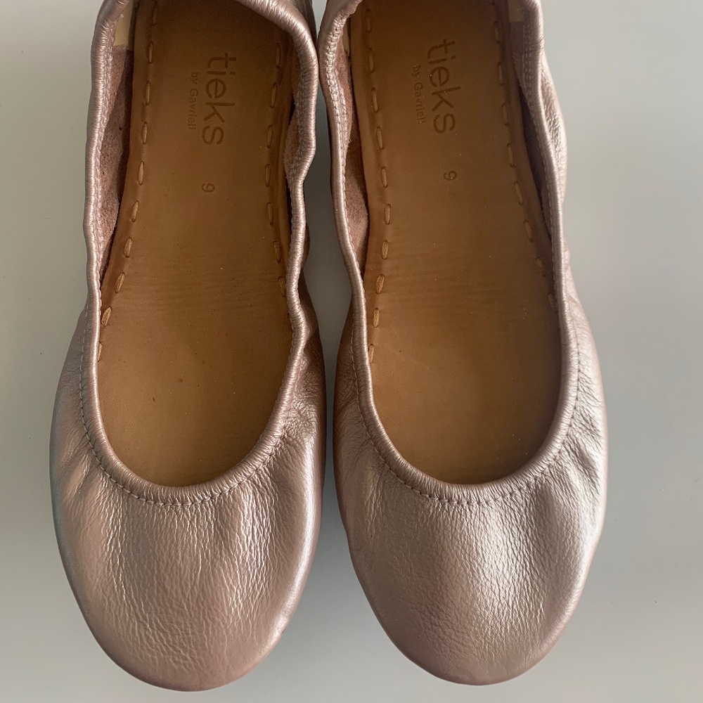 Rosé Tieks size 9